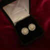 Earrings, Flower Diamond , 14 mm